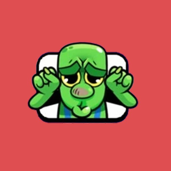 Эмодзи "Грустный гоблин"